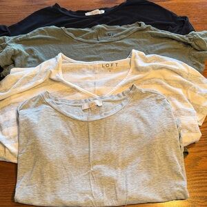 4 Loft tee shirts all size medium #263